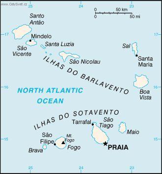 Foto: Kapverdy-politick� mapa